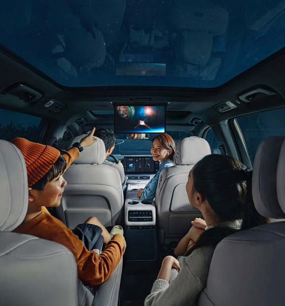 Двухпанельный панорамный люк